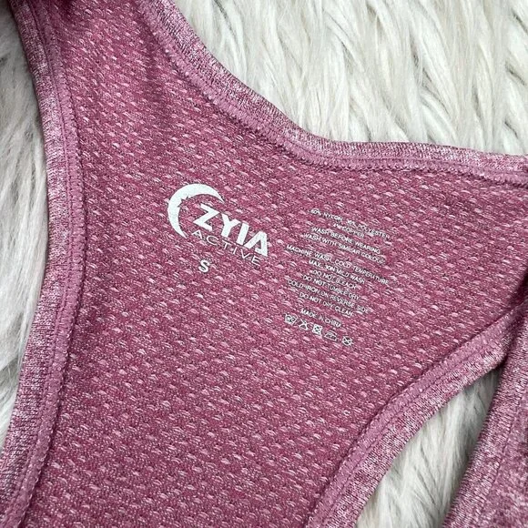 Zyia Active Women's Pink Seamless Racerback Athletic Tank - Picture 3 of 5